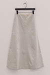 BASERANGE French ARTHUR light-colored denim skirt BAS-SKAR-DE-SU25-ECRU